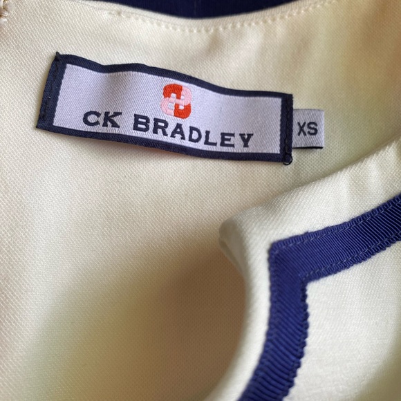 CK Bradley Pants & Top Navy Blue Pants Cream and Navy Tunic set (XS) - Picture 7 of 8